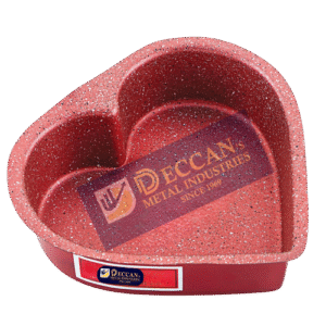 The Aluminium Mould Heart Red 7.5x2" DHS55